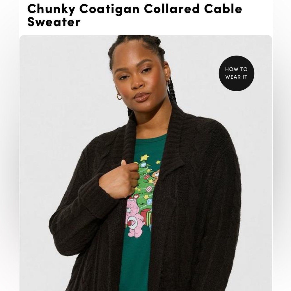 Chunky knit cardigan